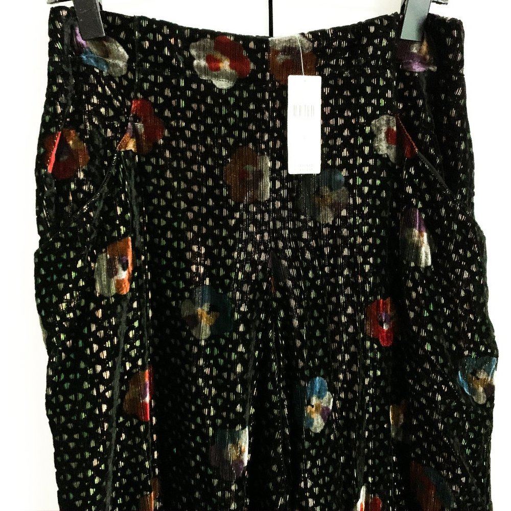 NWT anthropologie pasquette velvet wide-leg pants - Picture 10 of 14